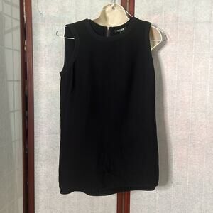 NIC+ZOE SLEEVELESS BLACK SPLIT HEM BLOUSE SIZE S‎
